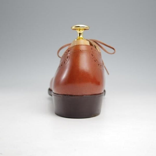 極上★セイジ・マッカーシー UK6程度【オーダー価格25万円程度〜★純正シューツリー付き/クォーターブローグ】茶/SEIJI McCARTHY★j970