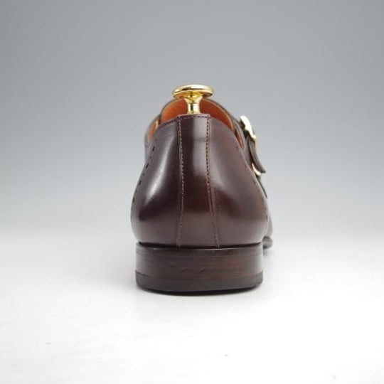 ★(伊)サントーニ SIZE 8【★ダブルモンク/14798】カーフ/濃茶/メンズ/Santoni★j971