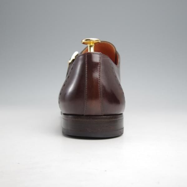 ★(伊)サントーニ SIZE 8【★ダブルモンク/14798】カーフ/濃茶/メンズ/Santoni★j971