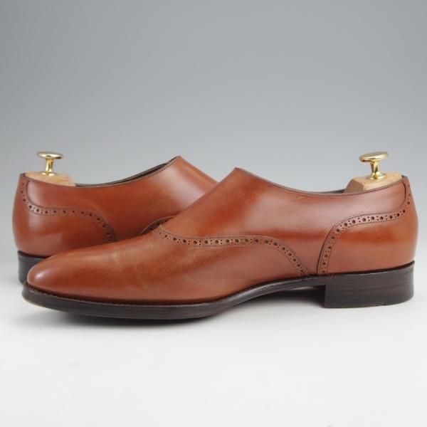 ★三陽山長 SIZE 8.5【定価￥80,300-★帯之介/R309ラスト】サイドモンク/カーフ/茶/メンズ/TAINOSUKE/Sanyo Yamacho★j972