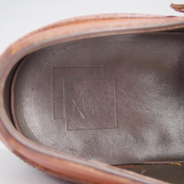 ★三陽山長 SIZE 8.5【定価￥80,300-★帯之介/R309ラスト】サイドモンク/カーフ/茶/メンズ/TAINOSUKE/Sanyo Yamacho★j972