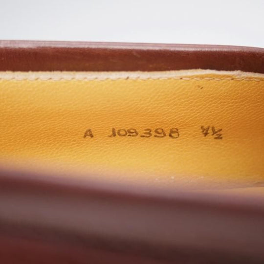 美品★(伊)タニノクリスチー SIZE 7.5【定価10万円以上★ストラップ/ローファー】カーフ/濃茶/メンズ/TANINO CRISCI★j973