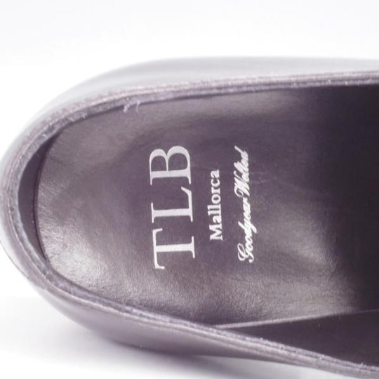 ほぼ試着程度★(スペイン製)TLB Mallorca/ティーエルビー SIZE 6.5【定価￥55,000-★ストレートチップ/502】ボックスカーフ/黒★j974