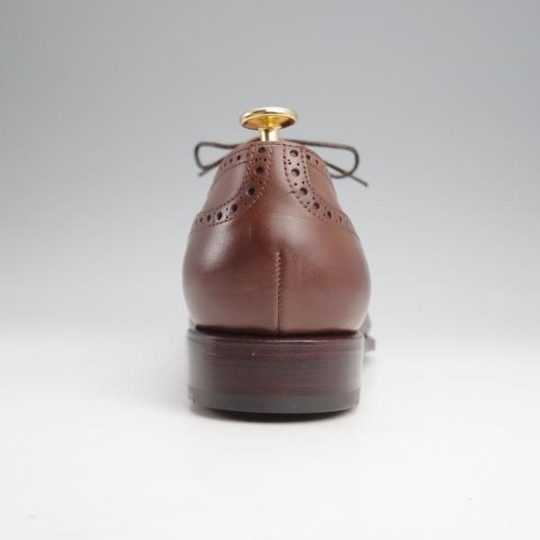 未使用★(スペイン製)カルミナ SIZE 7.5【定価￥80,300-★トレーディングポスト別注/80168】クォーターブローグ/濃茶/CARMINA★j975