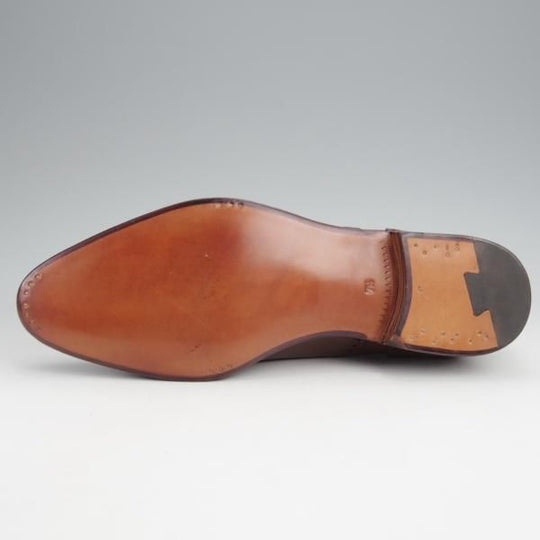 未使用★(スペイン製)カルミナ SIZE 7.5【定価￥80,300-★トレーディングポスト別注/80168】クォーターブローグ/濃茶/CARMINA★j975