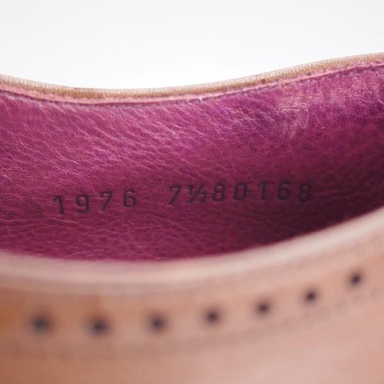 未使用★(スペイン製)カルミナ SIZE 7.5【定価￥80,300-★トレーディングポスト別注/80168】クォーターブローグ/濃茶/CARMINA★j975