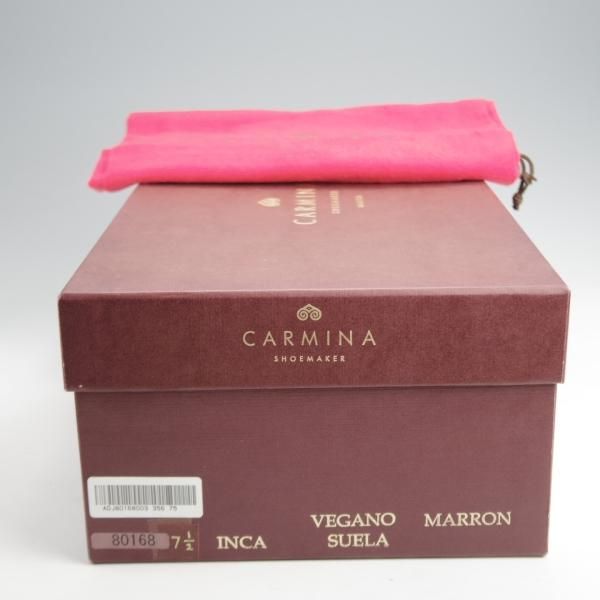 未使用★(スペイン製)カルミナ SIZE 7.5【定価￥80,300-★トレーディングポスト別注/80168】クォーターブローグ/濃茶/CARMINA★j975