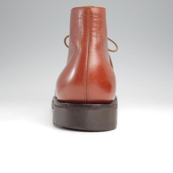 極上★ジョンロブ 8.5E【★チャッカブーツ/KENT/8695ラスト】ケント/アシュビーソール/シボ革/チェスナット/茶/JOHN LOBB★j976