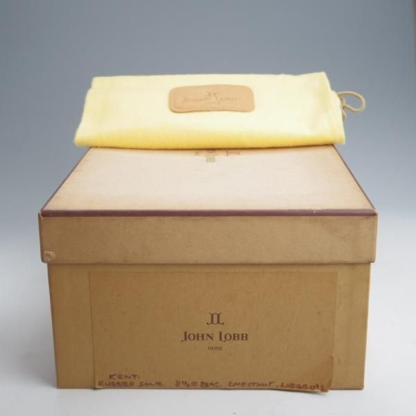 極上★ジョンロブ 8.5E【★チャッカブーツ/KENT/8695ラスト】ケント/アシュビーソール/シボ革/チェスナット/茶/JOHN LOBB★j976