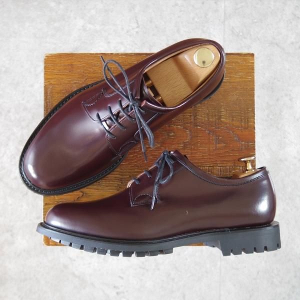 未使用★チャーチ 60G/UK6【コマンドソール仕様★NEWBRIDGE/103ラスト】5都市ロゴ/プレーントゥ/赤茶/Church'★j978