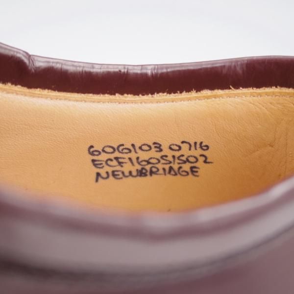 未使用★チャーチ 60G/UK6【コマンドソール仕様★NEWBRIDGE/103ラスト】5都市ロゴ/プレーントゥ/赤茶/Church'★j978