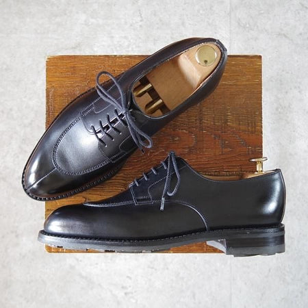 極美品★J.M.ウエストン 6.5C【現行定価￥159,500-★ロシアンカーフ仕様/ハーフハント/598】Uチップ/黒/Weston/ウェストン★j979