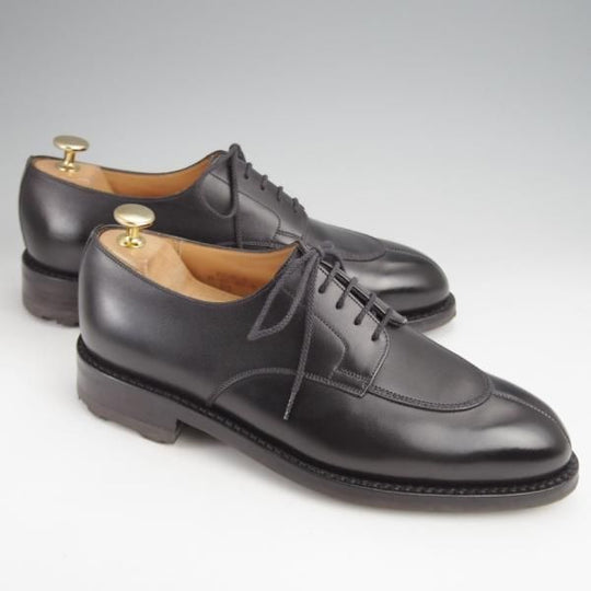 極美品★J.M.ウエストン 6.5C【現行定価￥159,500-★ロシアンカーフ仕様/ハーフハント/598】Uチップ/黒/Weston/ウェストン★j979