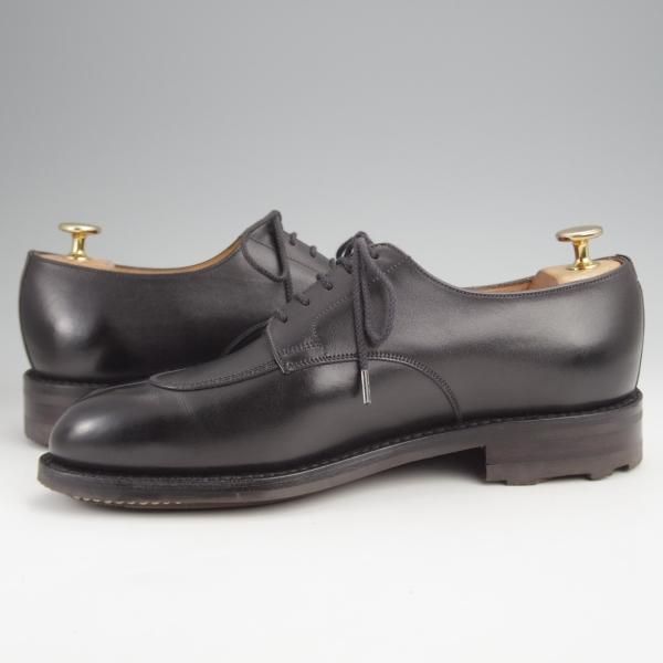 極美品★J.M.ウエストン 6.5C【現行定価￥159,500-★ロシアンカーフ仕様/ハーフハント/598】Uチップ/黒/Weston/ウェストン★j979