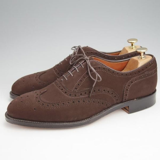 未使用★オールデン 9D【現行定価13万円以上★フルブローグ/904/ハンプトンラスト】Hampton/スエード/濃茶/メンズ/ALDEN★j981