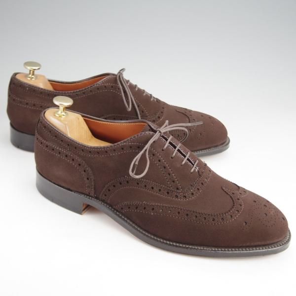 未使用★オールデン 9D【現行定価13万円以上★フルブローグ/904/ハンプトンラスト】Hampton/スエード/濃茶/メンズ/ALDEN★j981