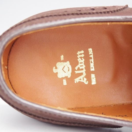 未使用★オールデン 9D【現行定価13万円以上★フルブローグ/904/ハンプトンラスト】Hampton/スエード/濃茶/メンズ/ALDEN★j981
