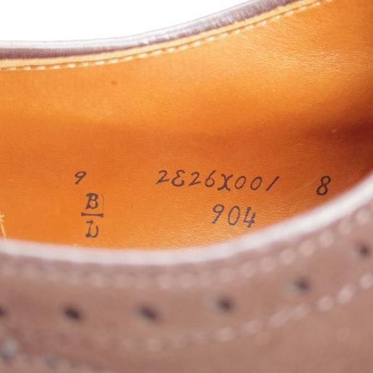 未使用★オールデン 9D【現行定価13万円以上★フルブローグ/904/ハンプトンラスト】Hampton/スエード/濃茶/メンズ/ALDEN★j981