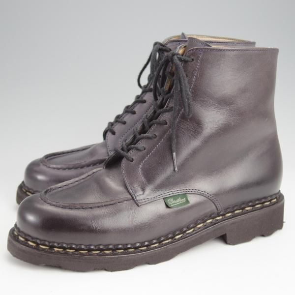 極美品★パラブーツ(レディース) SIZE 4【貴重★ブーツ仕様のシャンボード/BEAULIEU】Uチップ/紺/BEAMS BOY別注/Paraboot★j982