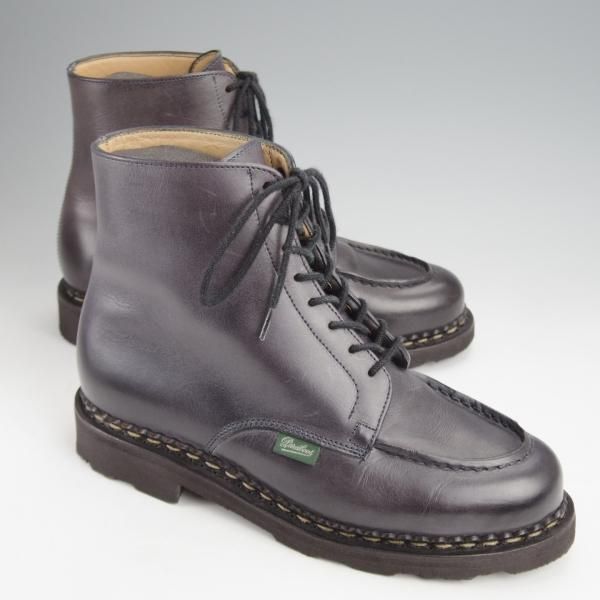 極美品★パラブーツ(レディース) SIZE 4【貴重★ブーツ仕様のシャンボード/BEAULIEU】Uチップ/紺/BEAMS BOY別注/Paraboot★j982
