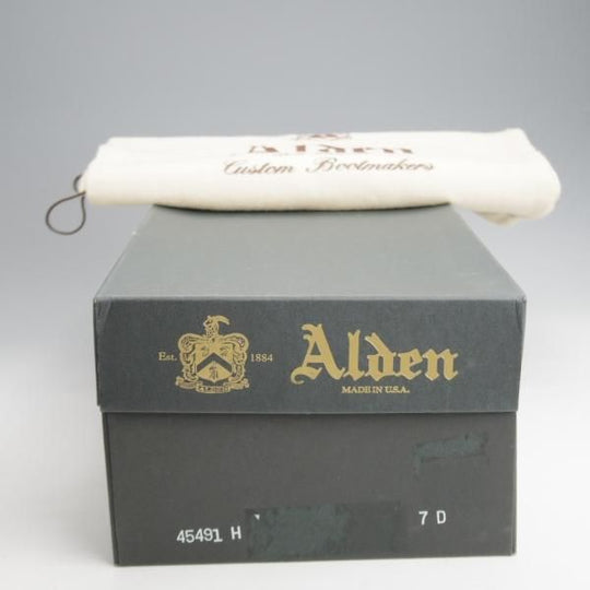 極上★オールデン 7D【定価￥143,000-★タンカーブーツ/ミリタリーラスト】クロムエクセルレザー/45491H/黒/メンズ/ALDEN★j983