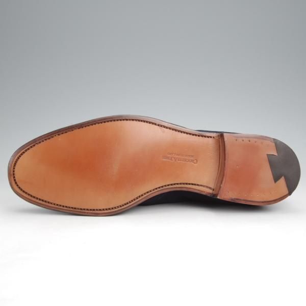 未使用★クロケット&ジョーンズ 7E【定価￥74,800-★チャッカブーツ/CHUKKA】200ラスト/スエード/紺/Crockett&Jones★j986