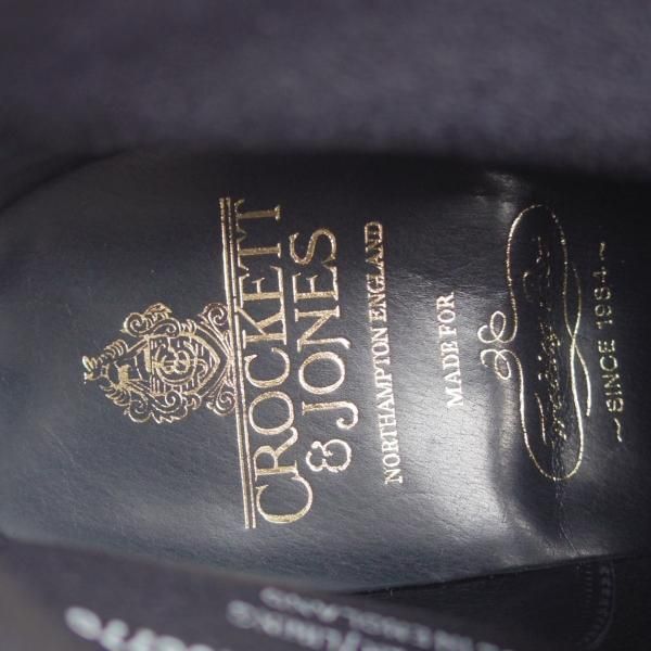 未使用★クロケット&ジョーンズ 7E【定価￥74,800-★チャッカブーツ/CHUKKA】200ラスト/スエード/紺/Crockett&Jones★j986