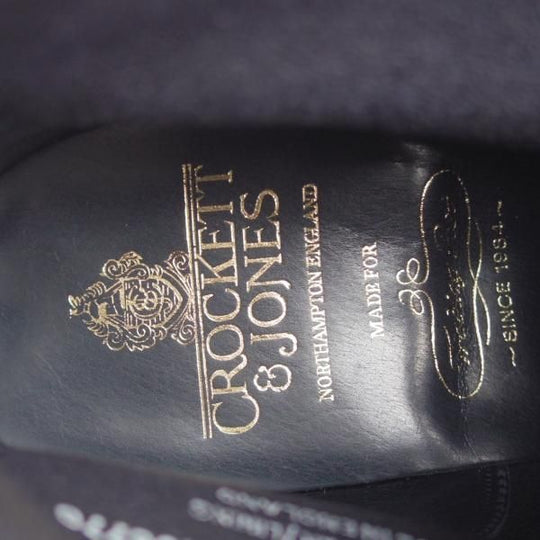 未使用★クロケット&ジョーンズ 7E【定価￥74,800-★チャッカブーツ/CHUKKA】200ラスト/スエード/紺/Crockett&Jones★j986