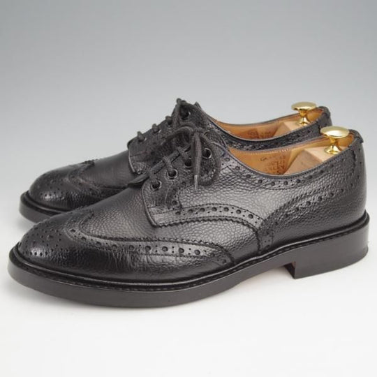 ★トリッカーズ SIZE 6.5【定価￥121,000-★バートン同系モデル/ILKLEY】カントリーシューズ/グレインレザー/黒/メンズ/Tricker's★j988