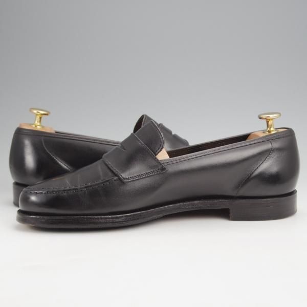 極上★クロケット&ジョーンズ 6E【定価￥86,900-★HARVARD 2/ハーバード】コインローファー/376ラスト/カーフ/黒/Crockett&Jones★j989