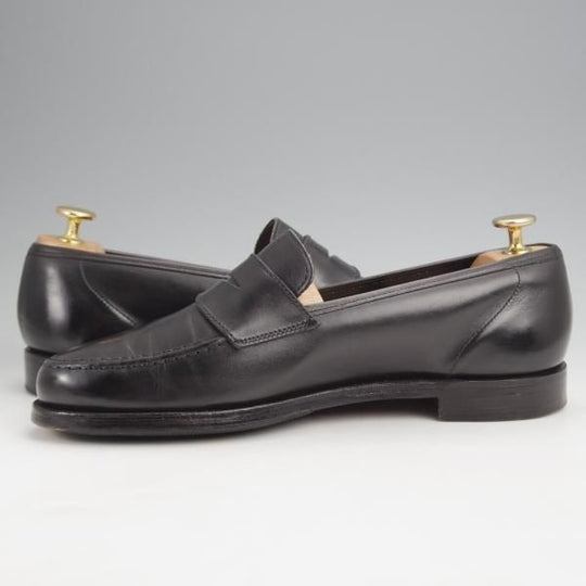 極上★クロケット&ジョーンズ 6E【定価￥86,900-★HARVARD 2/ハーバード】コインローファー/376ラスト/カーフ/黒/Crockett&Jones★j989