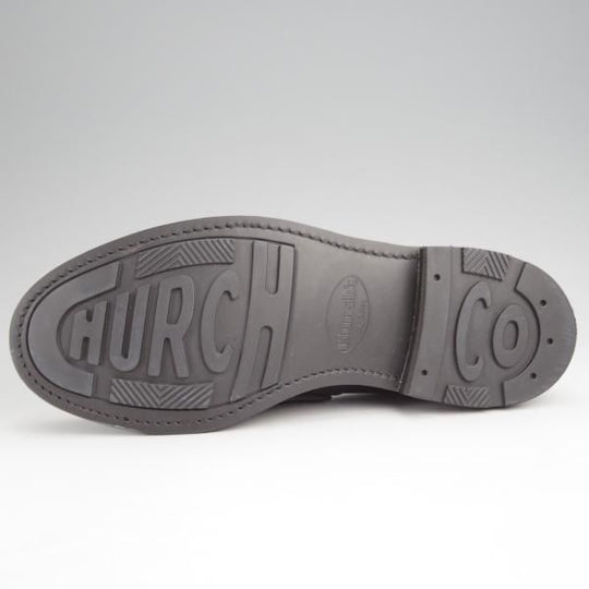 極美品★チャーチ 85F/UK8.5【★CAPSTONE 2/コインローファー】126ラスト/ポリッシュドバインダーカーフ/黒/メンズ/Church'★j991