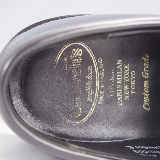 極美品★チャーチ 85F/UK8.5【★CAPSTONE 2/コインローファー】126ラスト/ポリッシュドバインダーカーフ/黒/メンズ/Church'★j991