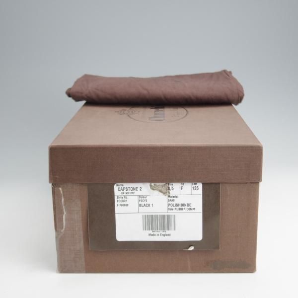 極美品★チャーチ 85F/UK8.5【★CAPSTONE 2/コインローファー】126ラスト/ポリッシュドバインダーカーフ/黒/メンズ/Church'★j991