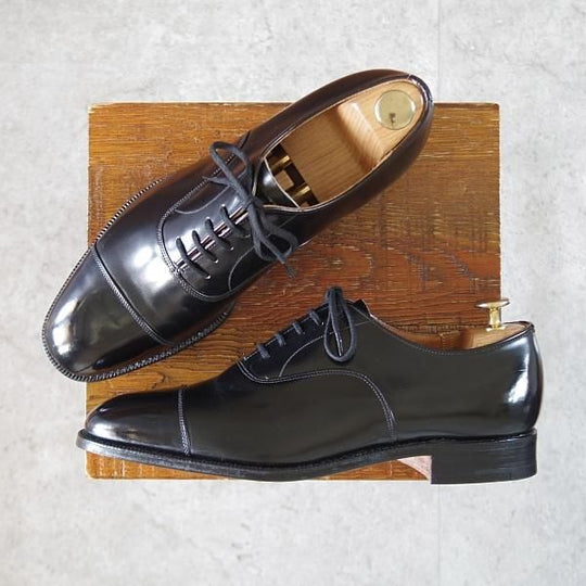 未使用★チャーチ 70F/UK7【貴重★73ラスト/コンサル同仕様/BALMORAL】ストレートチップ/ブックバインダーカーフ/黒/Church'★j993