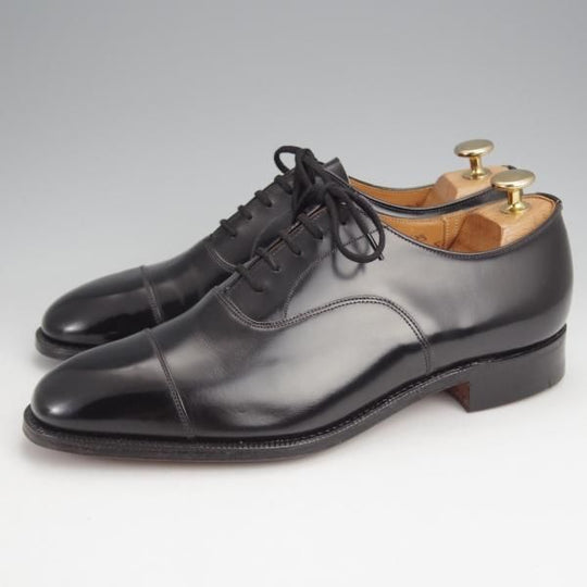 未使用★チャーチ 70F/UK7【貴重★73ラスト/コンサル同仕様/BALMORAL】ストレートチップ/ブックバインダーカーフ/黒/Church'★j993