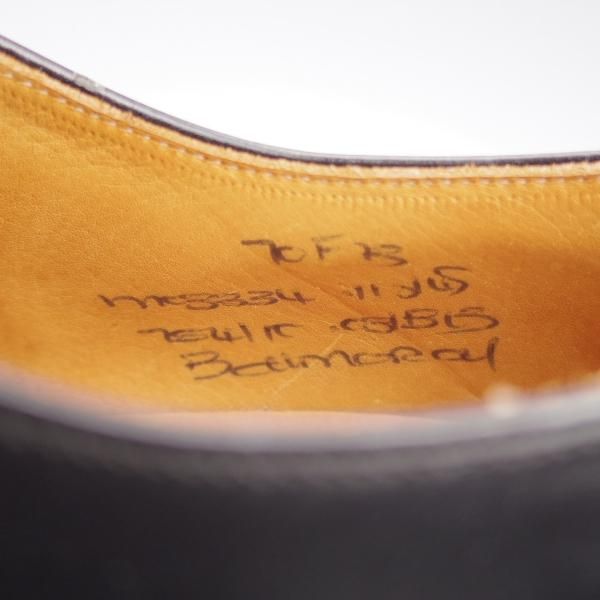 未使用★チャーチ 70F/UK7【貴重★73ラスト/コンサル同仕様/BALMORAL】ストレートチップ/ブックバインダーカーフ/黒/Church'★j993