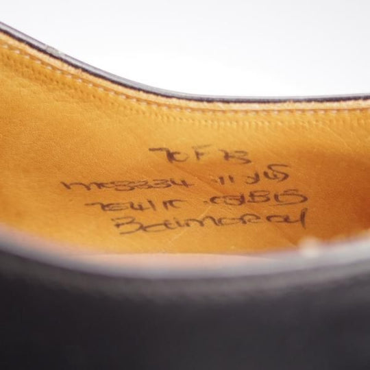 未使用★チャーチ 70F/UK7【貴重★73ラスト/コンサル同仕様/BALMORAL】ストレートチップ/ブックバインダーカーフ/黒/Church'★j993