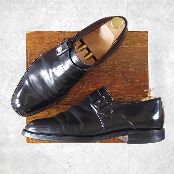 極上★チャーチ 80F/UK8【現行定価￥181,500-★旧チャーチ/73ラスト/ブックバインダーカーフ】Westbury/3都市ロゴ/黒/Church's★j994