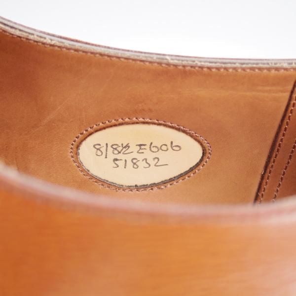 極美品★エドワードグリーン 8E【貴重★HOLBORN/606ラスト】ホルボーン/プレーントゥ/Vフロント/茶/EDWARD GREEN★j995