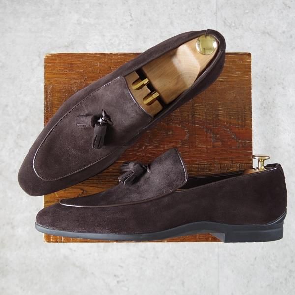 三陽山長 SIZE 43【タッセルローファー/新介/スエード】 | 高級