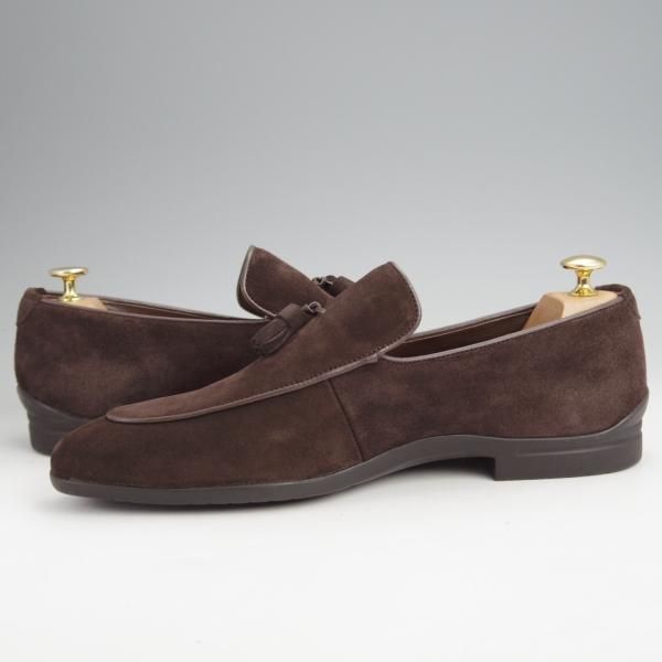 【極美品】三陽山長/スエードタッセルローファー/新介/ブラウン/43 三陽山長 SIZE 43【タッセルローファー/新介/スエード】 | 高級