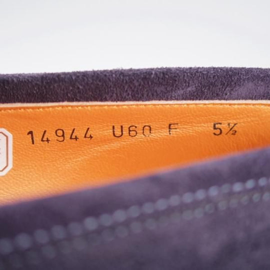 未使用★(伊)サントーニ SIZE 5.5【現行モデル定価￥102,300-★コインローファー/14944】スエード/紺/メンズ/Santoni★j999