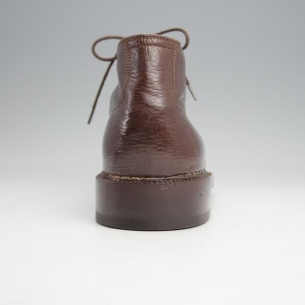 ★(伊)BONORA/ボノーラ SIZE 39【ノルベジェーゼ製法★ペッカリー革/純正シューツリー付き】旧ボノーラ/チャッカブーツ/濃茶★k001