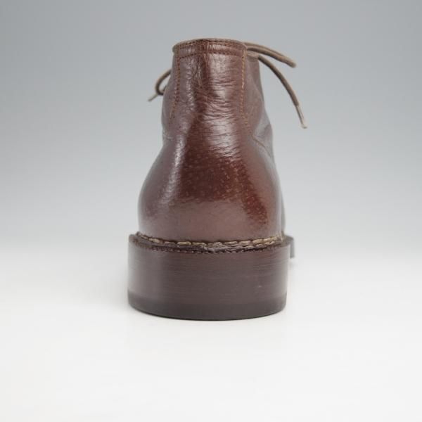 ★(伊)BONORA/ボノーラ SIZE 39【ノルベジェーゼ製法★ペッカリー革/純正シューツリー付き】旧ボノーラ/チャッカブーツ/濃茶★k001