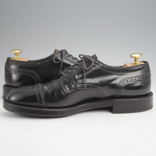 美品★オールデン 6D【現行定価17万円程度★コードバン仕様/セミブローグ】2146/アバディーンラスト/黒/ALDEN★k002