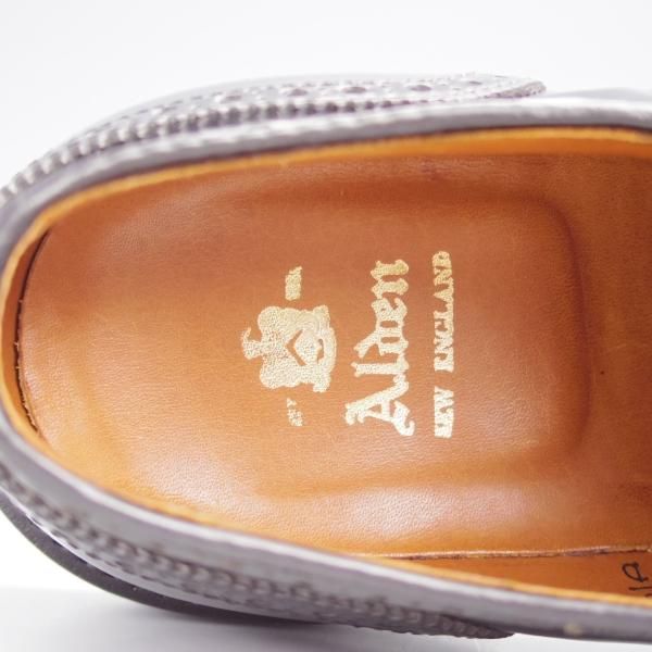 美品★オールデン 6D【現行定価17万円程度★コードバン仕様/セミブローグ】2146/アバディーンラスト/黒/ALDEN★k002