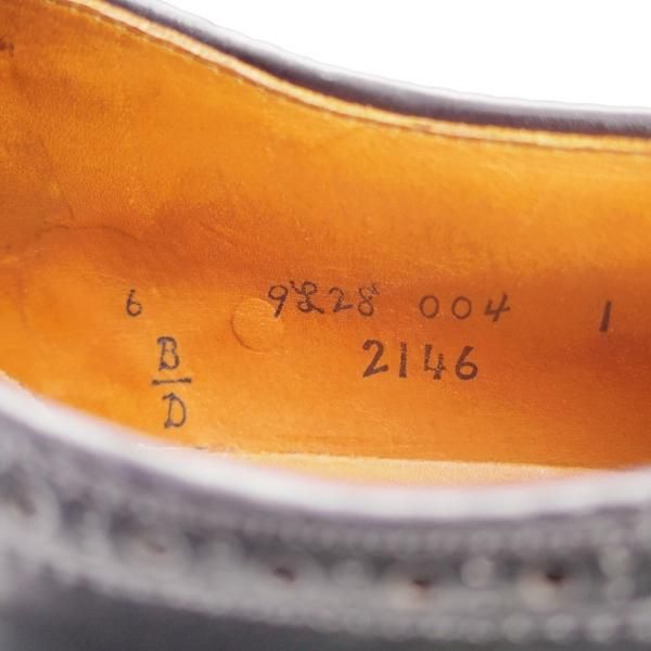 美品★オールデン 6D【現行定価17万円程度★コードバン仕様/セミブローグ】2146/アバディーンラスト/黒/ALDEN★k002