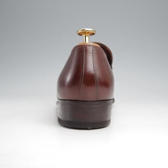 未使用★(伊)タニノクリスチー SIZE 7【定価10万円以上★ストラップ/ローファー】カーフ/濃茶/メンズ/TANINO CRISCI★k003