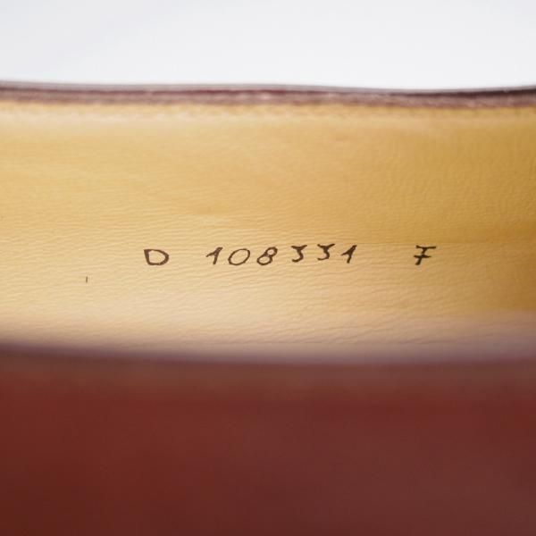 未使用★(伊)タニノクリスチー SIZE 7【定価10万円以上★ストラップ/ローファー】カーフ/濃茶/メンズ/TANINO CRISCI★k003